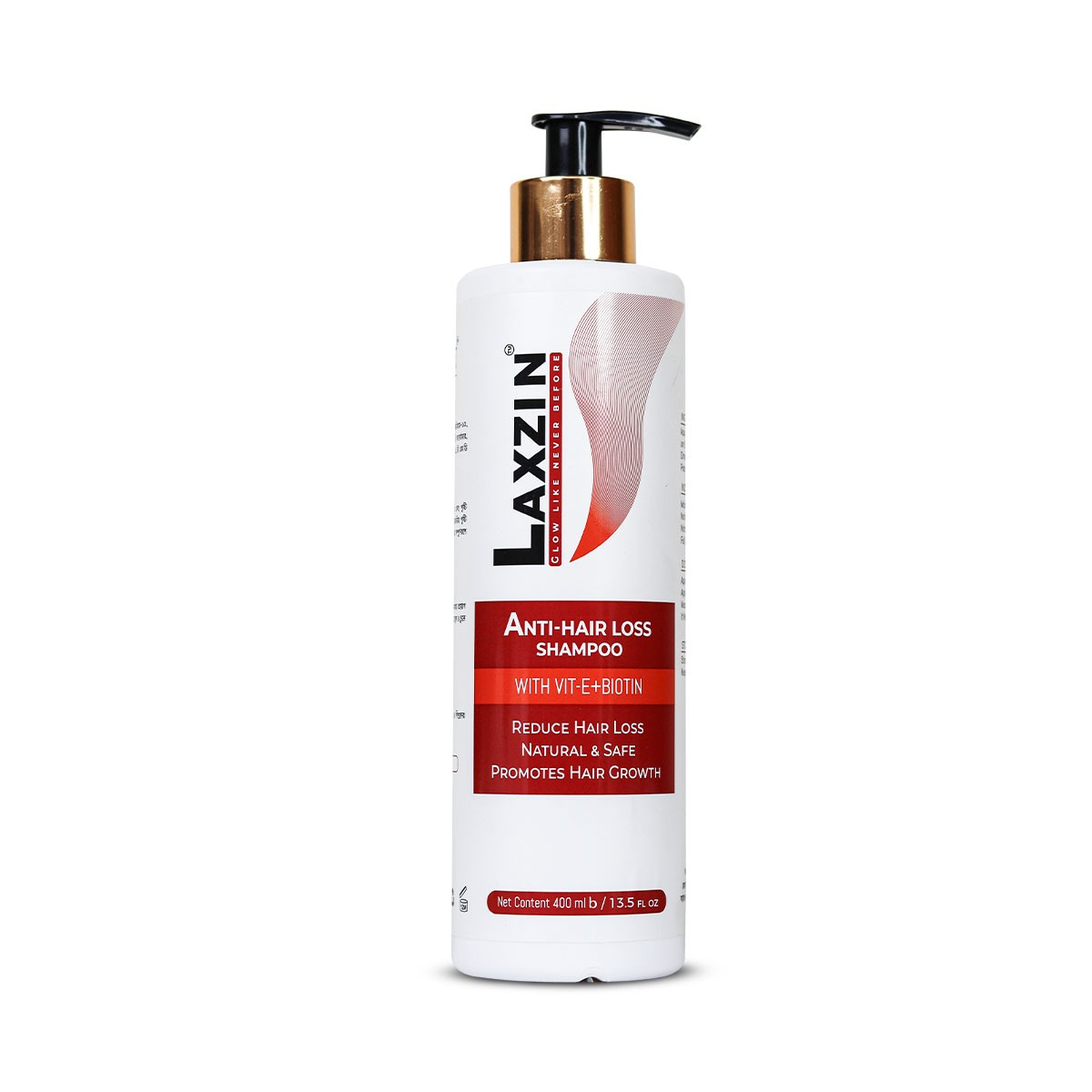 Laxzin Anti-Hair Loss Shampoo With Vitamin E & Biotin 400ml