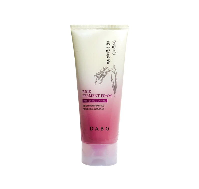 Dabo Whitening & Shining Rice Ferment Foam Face Wash 100ml