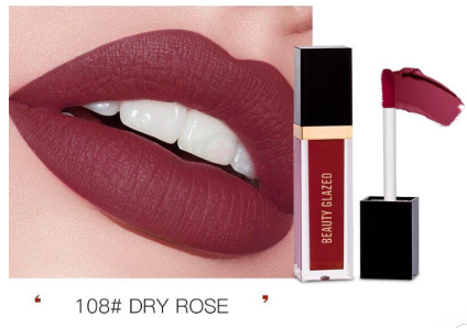 Beauty Glazed Matte Liquid Lipstick (108- Dry Rose) 2.8g