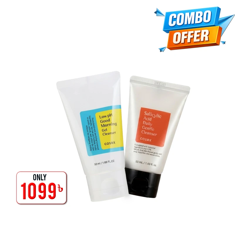 Combo Offer - (Cosrx Low pH Good Morning Cleanser 50ml +  Cosrx Salicylic Acid Daily Gentle Cleanser 50ml)