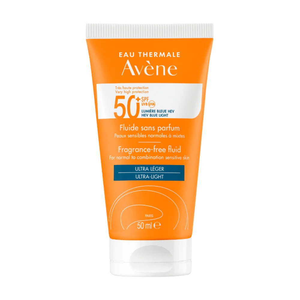 Avene Ultra Broad Spectrum SPF50+ Fluid For Normal To Combination Sensitive Skin 50ml