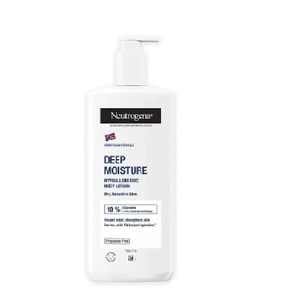 Neutrogena Hypoallergenic Deep Moisture Body Lotion For Dry & Sensitive Skin 400ml