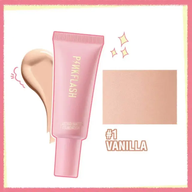 PiNKFLASH Lasting Matte Foundation PF-F03 (Vanilla-#01) 25g