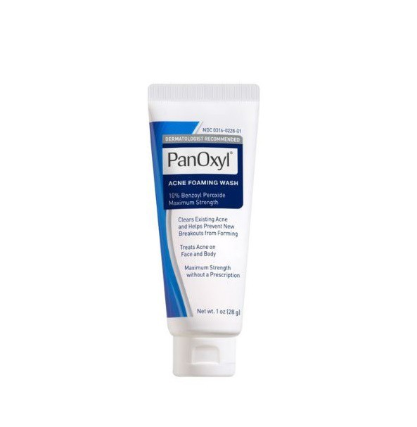 PanOxyl Acne Foaming Wash Benzoyl Peroxide 10% Maximum Strength 28g