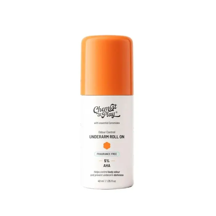 Chemist at Play 5% AHA Underarm Roll On (Fragrance Free) 40ml